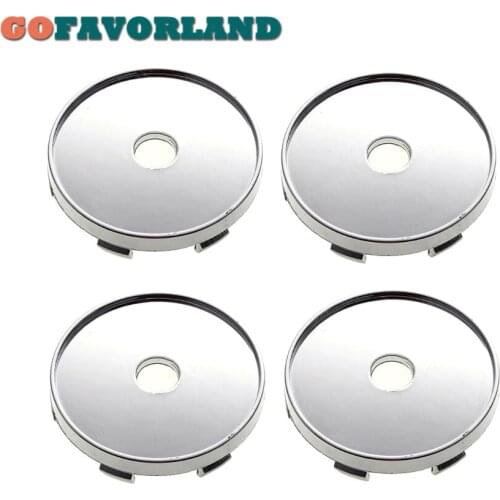 4Pcs 60mm Car Silver Wheel Hub Center Caps Aluminum Alloy Auto Accessories Replacement For all Car