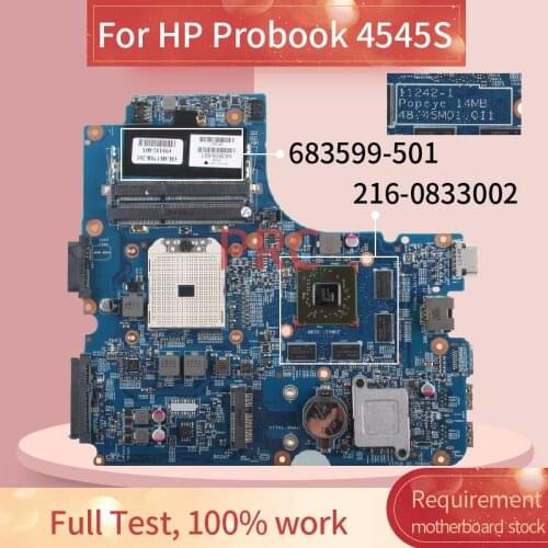 683599-501 693102-601 For HP Probook 4540S Notebook Mainboard 11242-1 216-0833002 Laptop motherboard