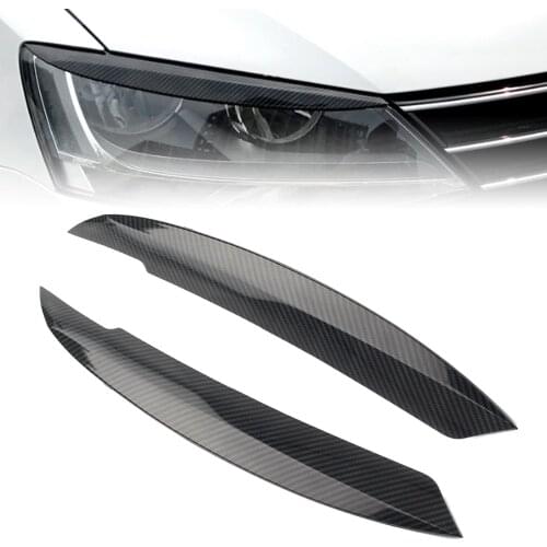 ABS Car Headlight Eyelid Eyebrow Lip Trim Cover For VW Jetta MK6 Sagitar NCS 2010 2011 2012 2013 2014 2015 2016 2017 2018