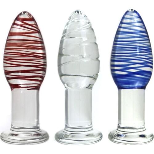 Anal Dilator Expander Masturbator Glass Anal Plug Erotic Adult Sex Toys For Men Woman Butt Plug G Spot Stimulator Ass Plug