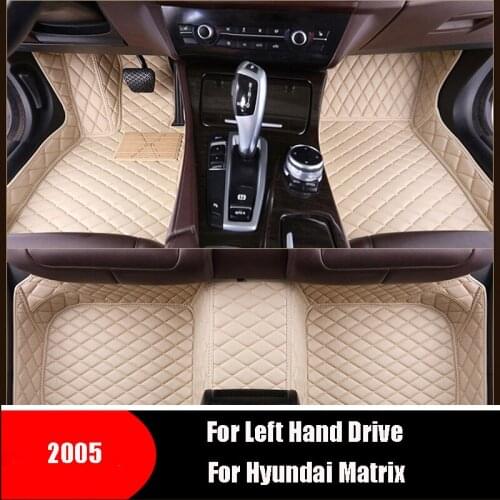 For Hyundai Matrix 2005 Car Floor Mats Carpets Custom Covers Auto Interior Accessories Front Rear Floorliners Protect