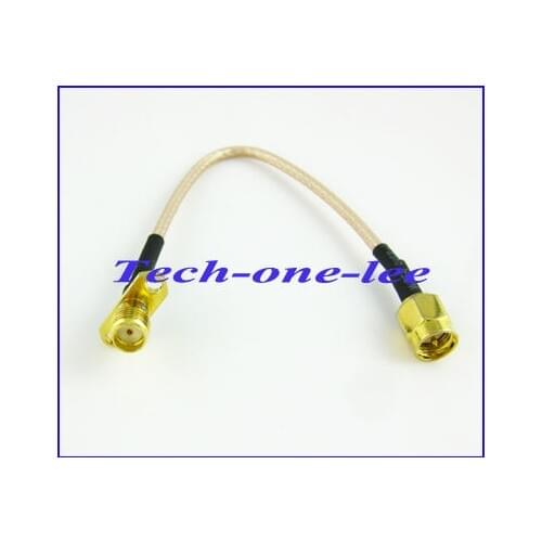 Free shipping (10pcs/lot) extension cable SMA male to SMA female 2 HOLE panel mount connector pigtail cable RG316 3M