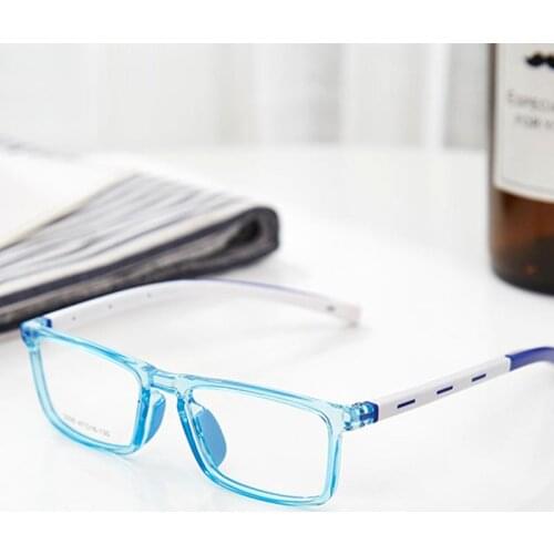 Childrens eye frame female cute ellipse super light silica gel sports fashion medium-small childrens myopia mirror frame