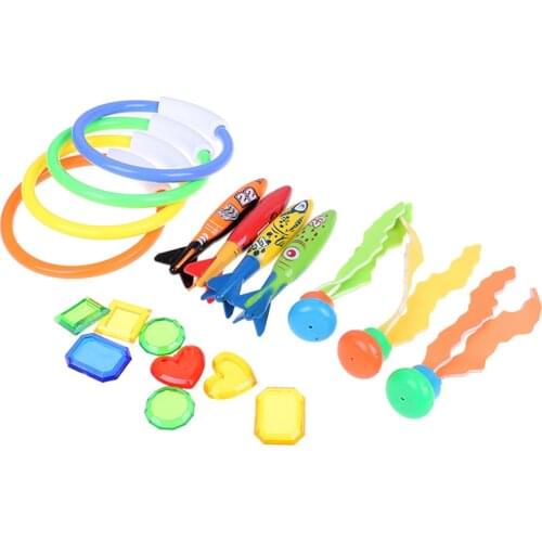 Childrens Swimming Toys Diving Ring Seaweed Diving Stick Water Torpedo Rockets Throwing Toy Summer Game Swimming Pool Gift