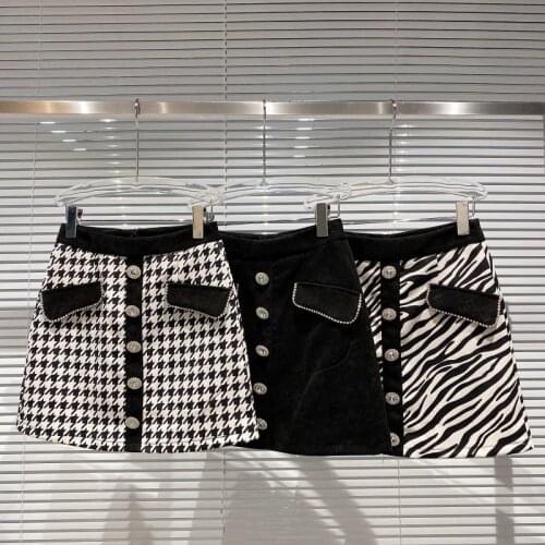 MOOISHE Plaid Pencil Skirts