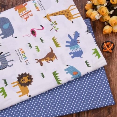 Cartoon Animal DIY handmade sewing patchwork quilting baby sheet tissus tecido home decor Printed Twill Cotton fabric
