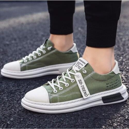 Shoes men tide shoes Low-top men canvas shoes flat bottom casual shoes Korean version of old Beijing shoes