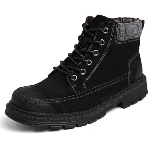 2021 New Men Snow Boots Protective and Wear-resistant Sole Man Boots Warm and Comfortable Winter Walking Boots Big Size 38-47