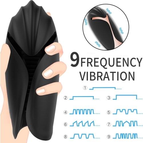 Male Masturbator Vibrator Penis Delay Trainer Delay Ejaculation Oral Climax Glans Stimulate Massager Pussy Adult Sex Toy For Men