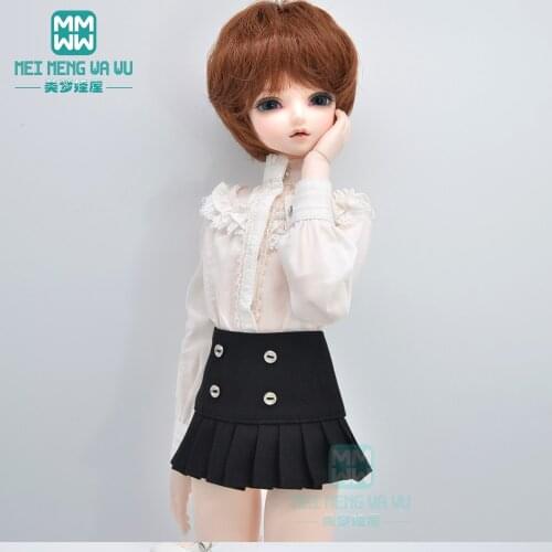 BJD doll clothes fits 43-60cm 1/3 1/4 MSD SD DD fashion dress British pleated skirt Girls gift