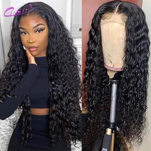 30 Inch 13x4 Lace Frontal Wig Water Wave Wig Curly Lace Front Human Hair Wigs Hd Lace 4x4 Water Wave Closure Wig Brazilian Hair