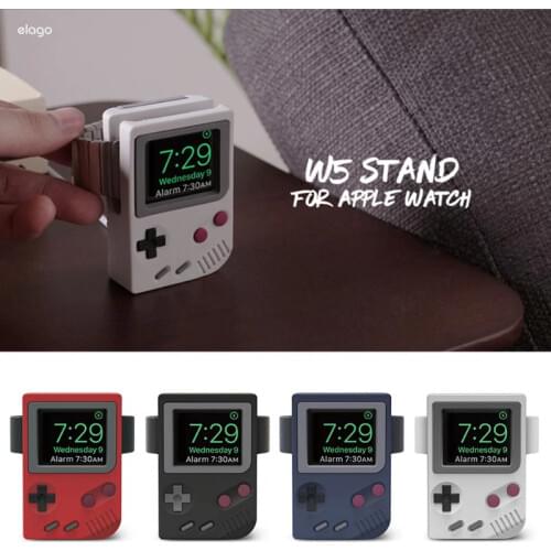 Silicone Retro Game Console Design Charge Stand Holder Station Dock for Apple Watch Series 1/2/3/4 42mm 38mm 40mm 44mm