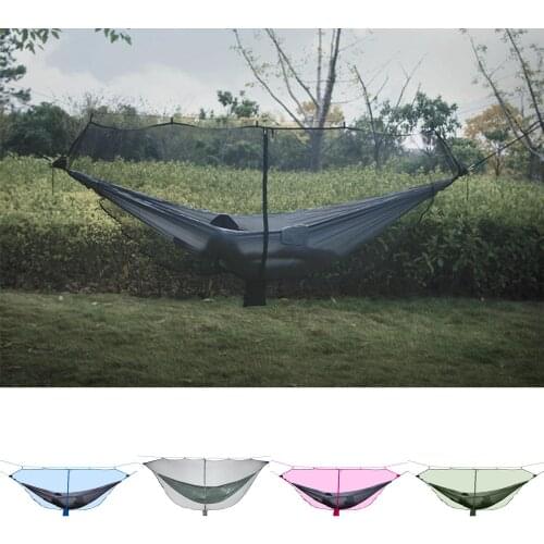 Portable Outdoor Camping Hammock with Mosquito Net Jungle Outdoor Swing Hammock Hanging Bed High Strength Sleep Swing Hammocks