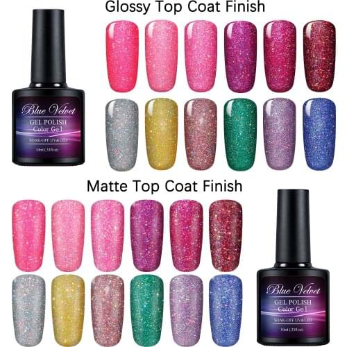 Blue Velvet 10ml Neon Glue Nail Polish Soak Off UV Colorful Nail Colors Art For gel nail polish Long-lasting