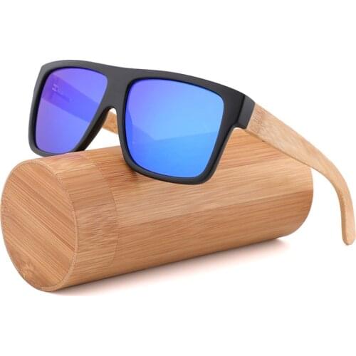 Handmade Bamboo Wood Sunglasses over size Polarized Sunglasses Men and Women Glasses Mens UV400 Eyewear Wooden Original Box