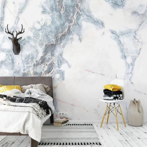 Modern Simple Marble Wallpaper Living Room TV Sofa Bedroom Dining Room Creative Art Photo Wall 3D Mural Papel De Parede Frescoes