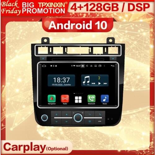 Carplay 2 Din Android 10 Stereo Receiver For VW Touareg 2011 2012 2013 2014 2015 2016 2017 2018 2019 WiFi Radio Player Head Unit