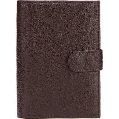 Hot-selling passport bag, leather passport book, multi-card first layer cowhide short wallet, document bag