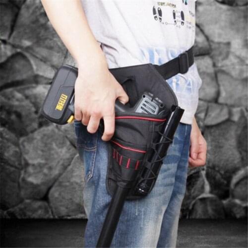 Portable Tool Bag Impact Driver Drill Holster Canvas Tool Bag Electrician Waist Pocket Garden Tool Belt Pouch Bag