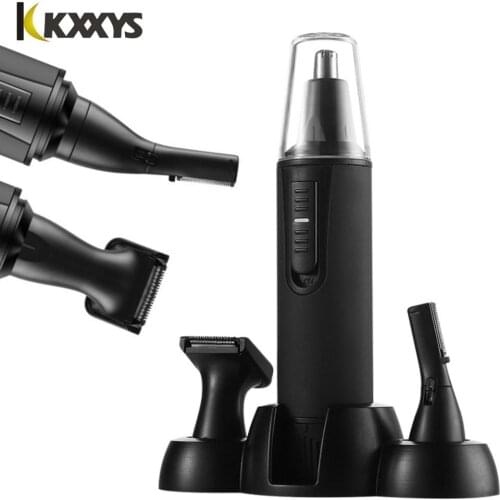 3 in1 Battery Style Ear Nose Trimmer Painless for Mens Shaver Hair Removal Eyebrow Beard Trimer Face Care Electric Rasoio