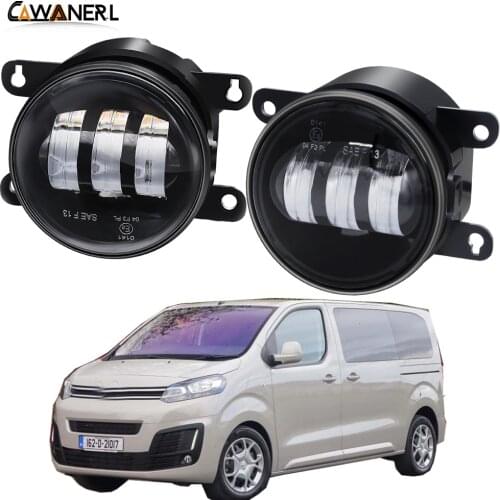 Fog Light Assembly Car Front Bumper LED Fog Lamp Daytime Running Light 30W 6000LM 12V For Citroen SpaceTourer 2016 2017 2018