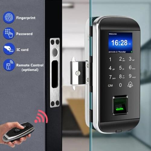 Biometric Fingerprint Lock Smart Door Lock Remote Control XM-100S Touch Screen Sliding Glass Door Anti-theft lock