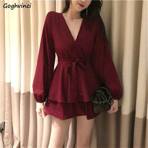 Long Sleeve Dress Women A-line Pleated Ruffles Lace-up Elegant Party V-neck Chic Stylish Female Ins Fashion Korean Style Vestido