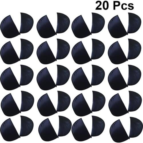 20Pcs Shoulder Pad Soft Pad Jackets Overcoat Pads Clothes Sewing Accessories Foam Shoulder Cushion Black