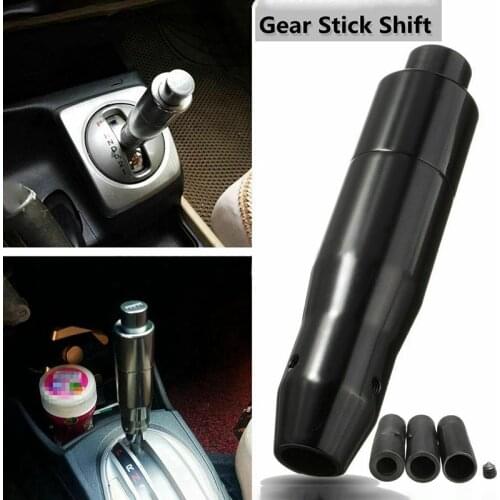 Car Auto Shift Knob with Push Button, Transmission Gear Stick Shifter Head for Most Automatic Vehicle (Black)