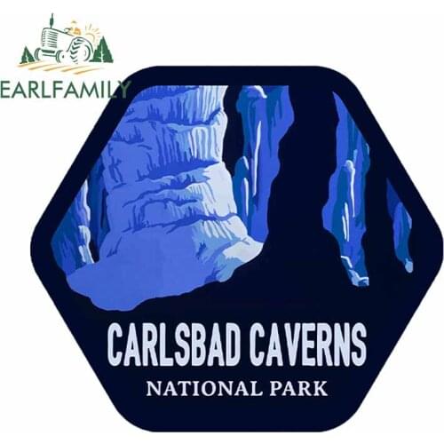 EARLFAMILY 13cm x 11.6cm for Carlsbad Caverns National Park Anime RV Bumper Windshield Car Stickers Scratch-Proof Cartoon Decal