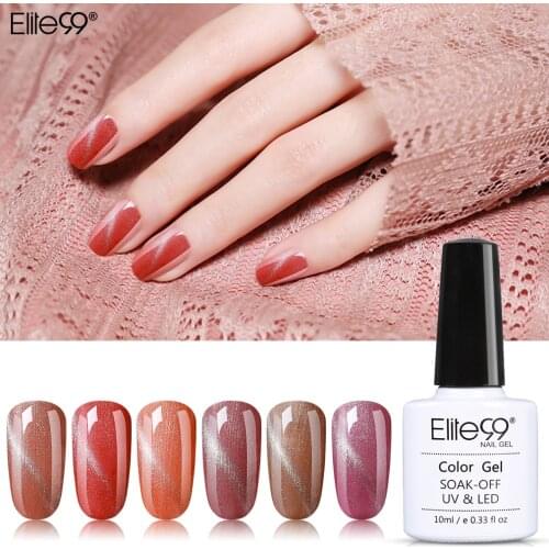 Elite99 10ml Cat Eye Gel Polish Semi Permanent LED UV Gel Nail Polish Soak Off Magnetic Nail Art Manicure Gel Varnish Salon