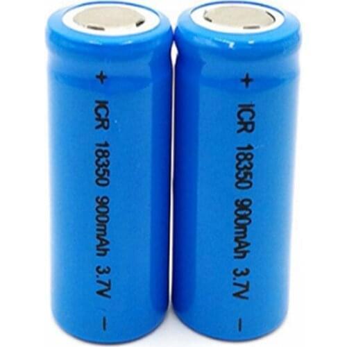 1PC 3.7V 900mAh 18350 Li-ion battery 18350 Rechargeable Lithium Batteries For electronic product power rechargeable Batteries