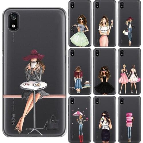 Fashion Classy Paris Girl Summer Legs Silicone Case Cover For Xiaomi Mi 5X 6X 9 SE 8 Pro A1 A2 Redmi Note 8 7 6 10 Pro 4 4X 5