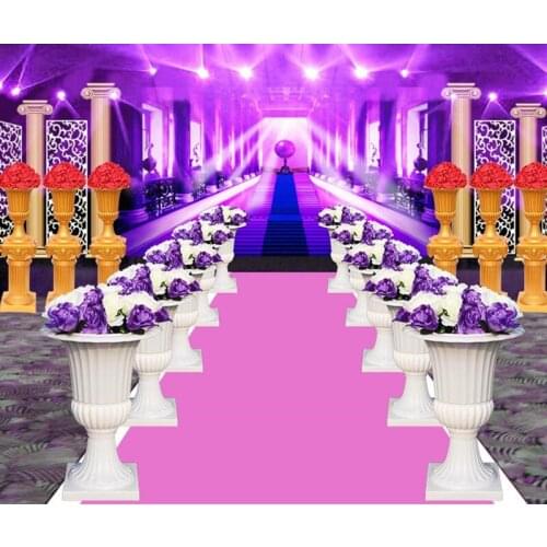 New Diamond-studded Gold Roman Column Wedding Aisle Runner Road Cited Pillar for Event Opening Celebration Props