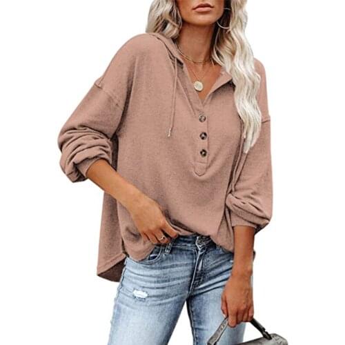 Autumn Elegant Women All Match Sweaters Streetwear 2021 Ladies Buttoned Cardigan Hoodie Casual Loose Solid Color Sweatshirt
