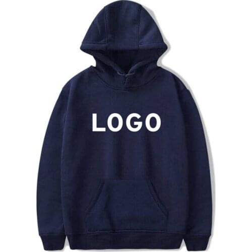 Hot Sale 2020 New Personal Customized Logo Printing Hooded Sweatshirt Pullover Hoodies High Quality MEN Women Clothing