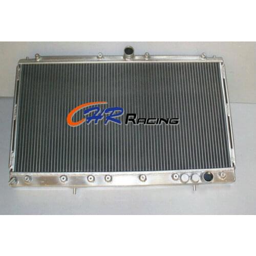 2 row aluminum radiator for mitsubishi 3000gt 3000 gt gto vr4 manual mt