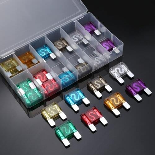 24pcs/lot 8 Kinds Car Maxi Blade Fuses 20A 30A 40A 70A 80A 100A AMP Plastic Box For Auto Truck SUV Boat Camper Assortment Parts