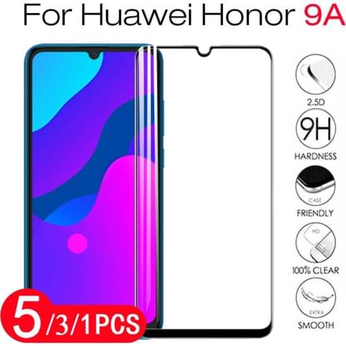 5/3/1Pcs cover tempered glass for huawei honor X10 Max 9 9X lite pro play 9A 9C 9S 9N 9i protective phone screen protector film