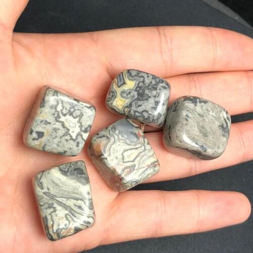 5Pcs Beautiful natural crystal cube with original gem polishing stone great meditative aura stone as gift