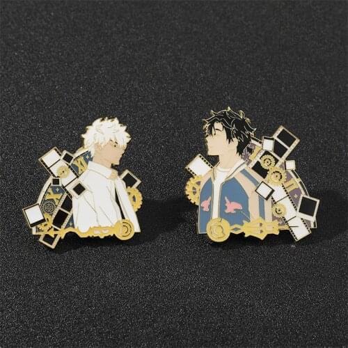 Anime Time Agent Cheng Xiaoshi Lu Guang Brooch Metal Badge Lapel Brooch Pins Button Brooch Collection Souvenir for Friends Gifts
