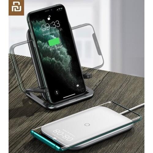 15W Qi Wireless Charger Stand Holder desktop Phone Bracket Fast Charging Pad For iPhone 11 XS Pro for Samsung S7 S8 S9