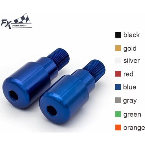 CNC Aluminum Universal Motorcycle Handlebars Grips Ends Bar Ends Caps Handlebars For Yamaha FZ6 2004 - 2008 2005 2006 2007