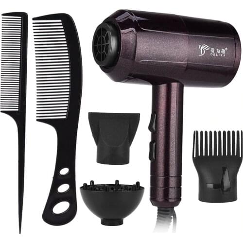 2200W Powerful Electric Hair Dryer Professional Low Noise Blow Dryer Quick Dry Barbershop Hair Styler 2 Speed 3 Heat Settings
