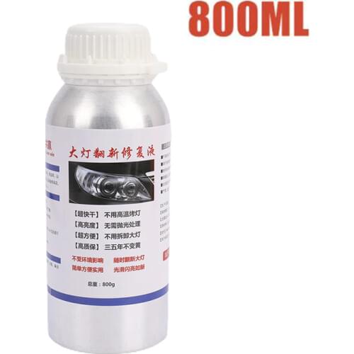 1pc 800ML Car Headlight Repair Fluid Headlight Polishing Restoration Chemical Polishing The Headlights