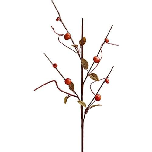Imitation Dry Branches Fake Flower Twig Large Fruit Picks Wedding Party Berry Fall Home Hotel Decoration Retro Decor Artificial