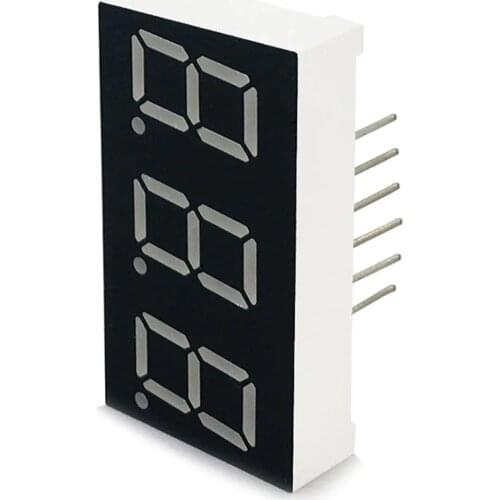 MCIGICM 10pcs Common Anode 3 Bit digital Tube 0.4" 0.4in. Red LED Display 7 segmentos LED Digital tube