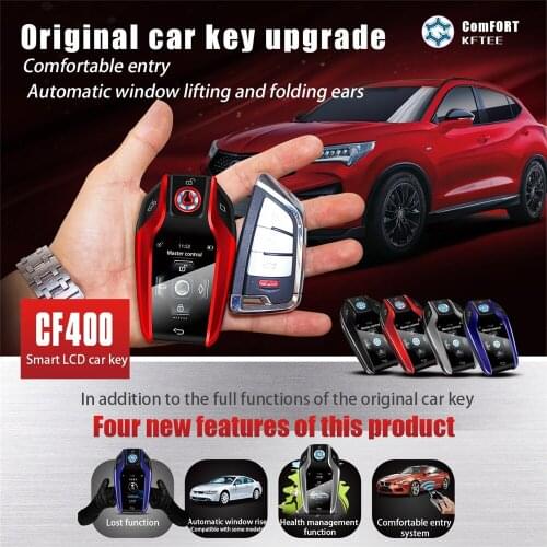 Car smart LCD key modification, suitable for various brands of cars, various models with remote control buttons, car key shells