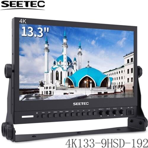 Seetec 13.3 Inch Aluminum Design IPS 1920x1080 3G-SDI HDMI Broadcast Monitor with AV YPbPr 4K133-9HSD-192 Desktop LCD Monitor