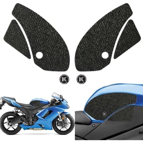 Motorcycle 3D For KAWASAKI NINJA ZX-6R zx-6r ZX6R 2007-2008 Tank Grip Fuel Traction Pad Side Knee Grip Protection Decal Stickers